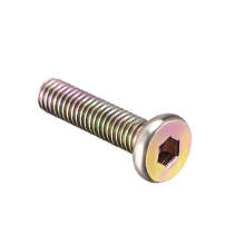 M6x25mm Zinc Plated Furniture Bolt  Hex Socket Drive Screw